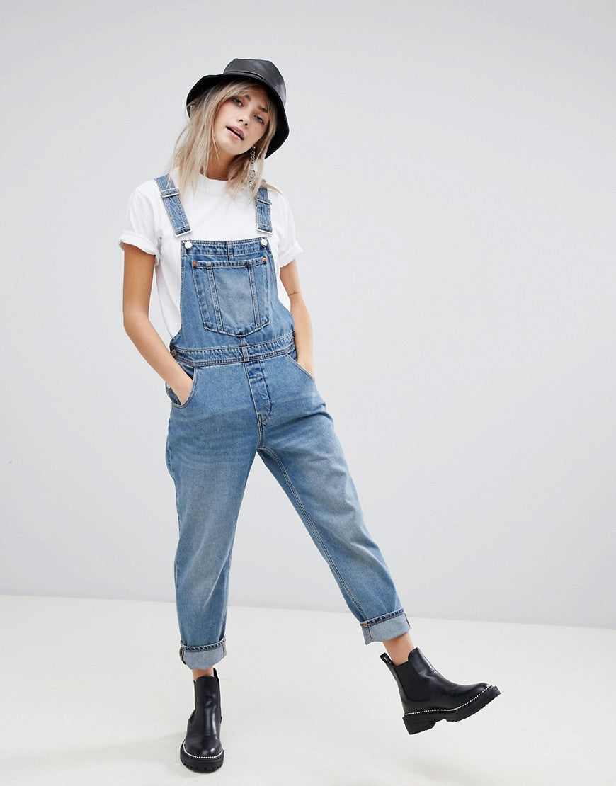 Light Wash Denim Overalls